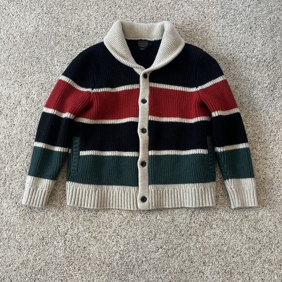 Pendleton Women’s Ranger Stripe Lambswool Cardigan Sweater Size Large - Picture 1 of 6